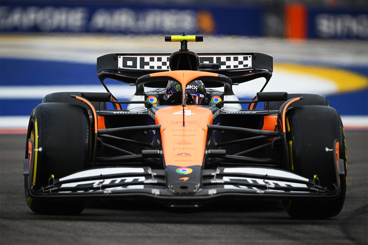 F1シンガポールGP FP3レポート：ランド・ノリスが別格の速さでトップタイム