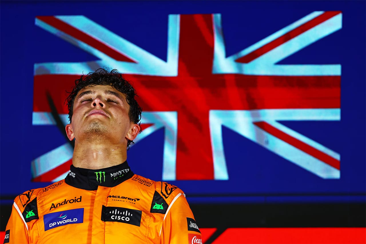 ランド・ノリス F1シンガポールGP優勝「ずっと飛ぶように走っていた」