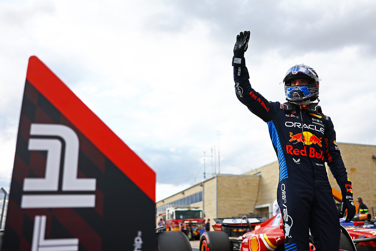 F1アメリカGP:フェルスタッペンがラッセルに0.012秒差でスプリント予選ポール