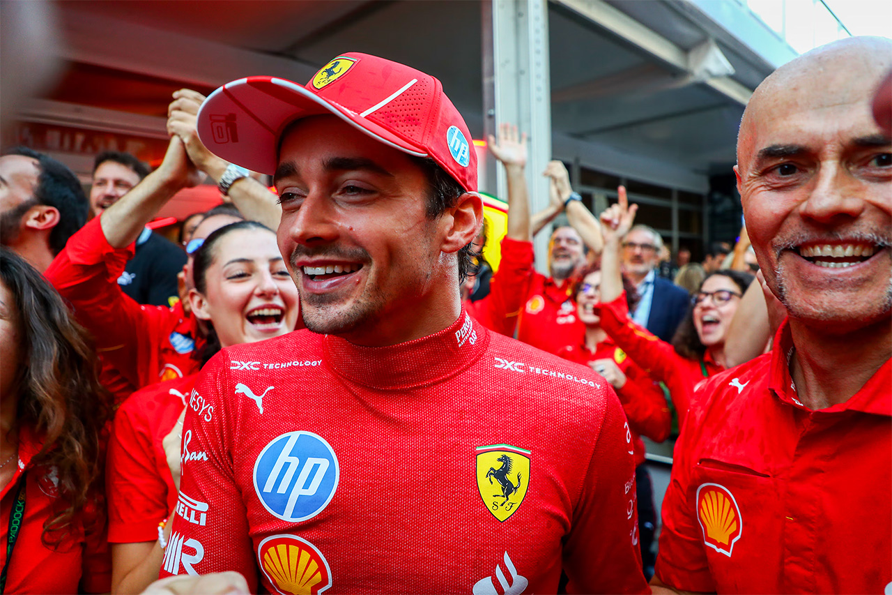 ルクレール F1アメリカGP優勝「フェラーリはまだタイトル獲得を目指している」