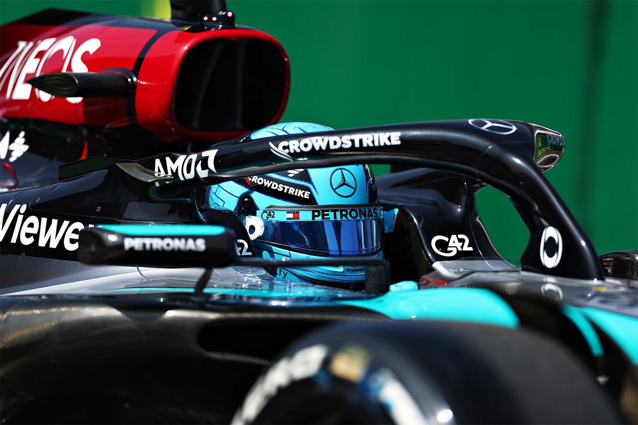 F1メキシコGP FP1レポート:ラッセルが首位発進 角田裕毅は0.7秒差の3番手