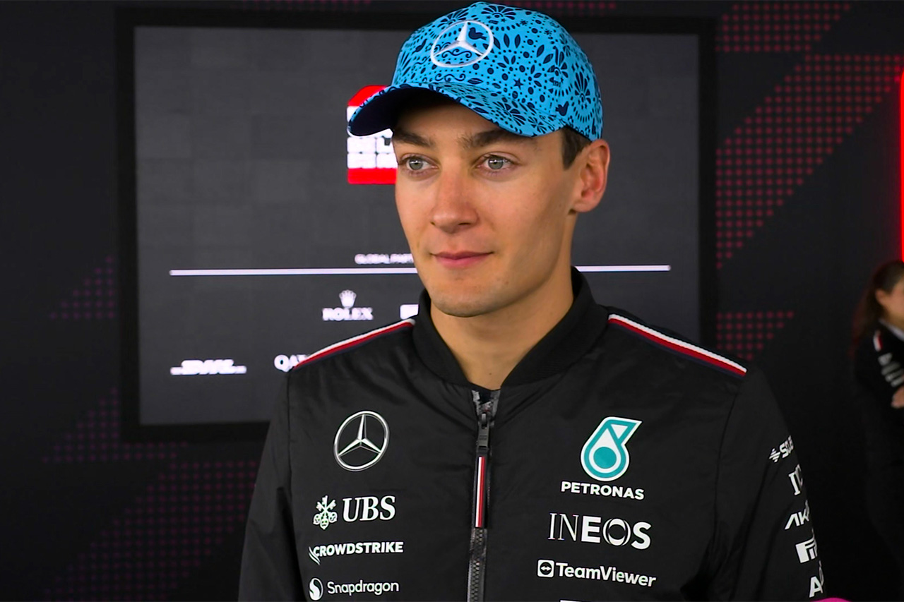 ジョージ・ラッセル F1メキシコGP「ウイングのダメージでコンマ数秒ロス」