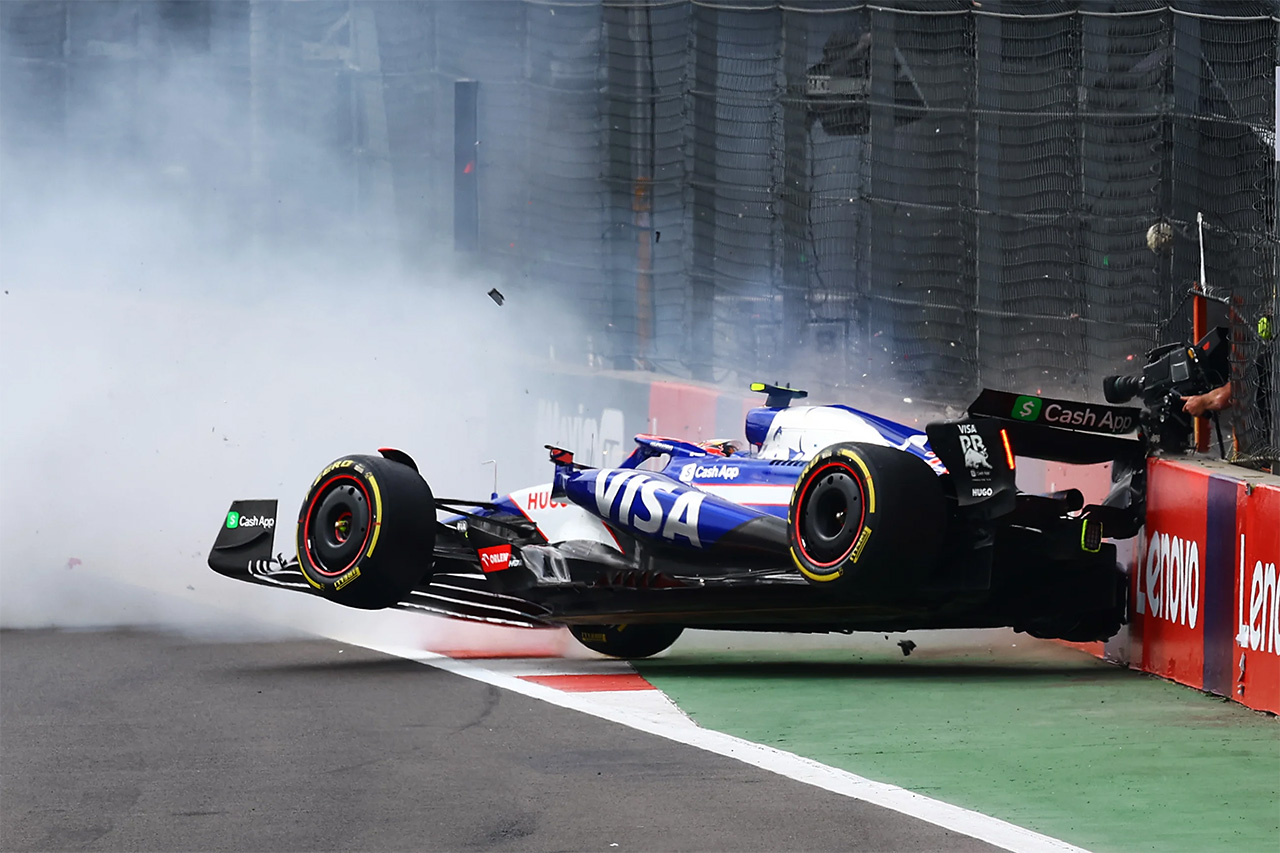角田裕毅 F1メキシコGPでのクラッシュに有識者「何も悪くなかったが…」