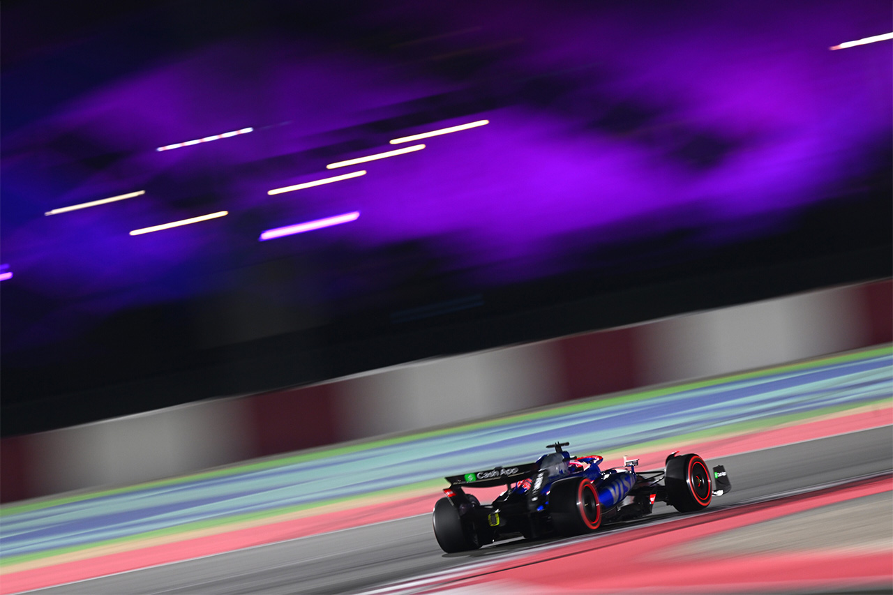 F1カタールGP 予選Q1:角田裕毅が15番手で通過 ローソンは17番手で敗退