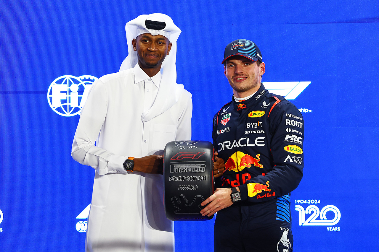 F1カタールGP 予選:マックス・フェルスタッペンがポール 角田裕毅は14番手