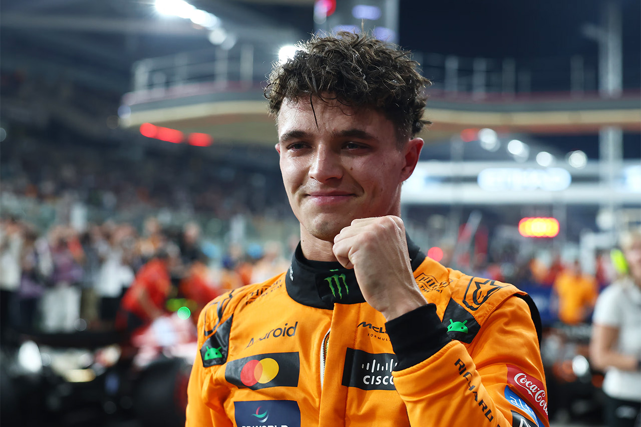 ランド・ノリスPP獲得 マクラーレンがアブダビGP最前列独占でF1王座に王手