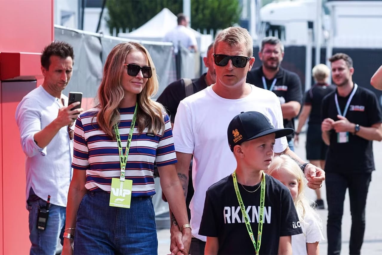 元F1王者キミ・ライコネン 息子ロビンと氷上カート対決