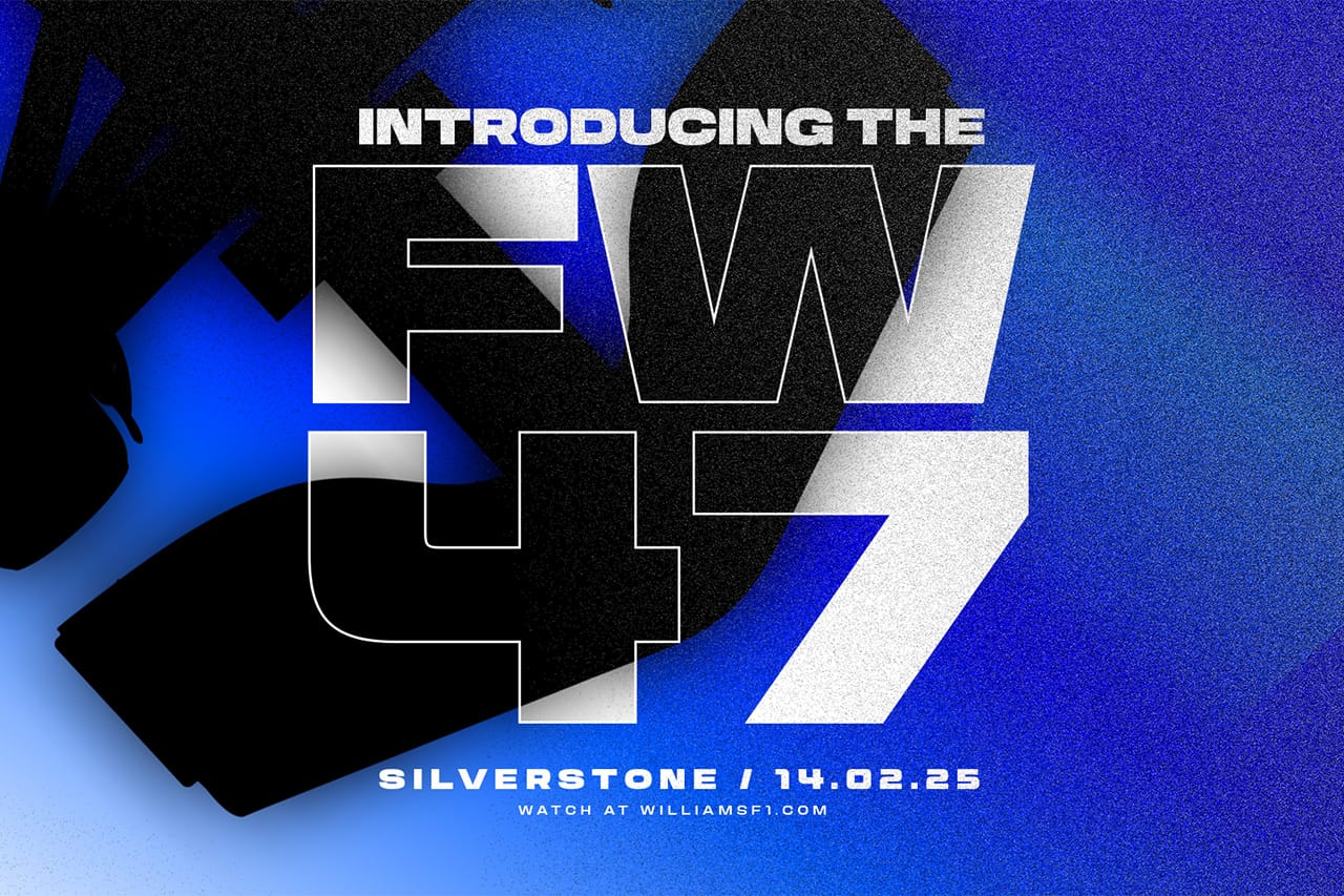 ウィリアムズ 2025年F1マシン『FW47』を2月14日に特別カラーでお披露目