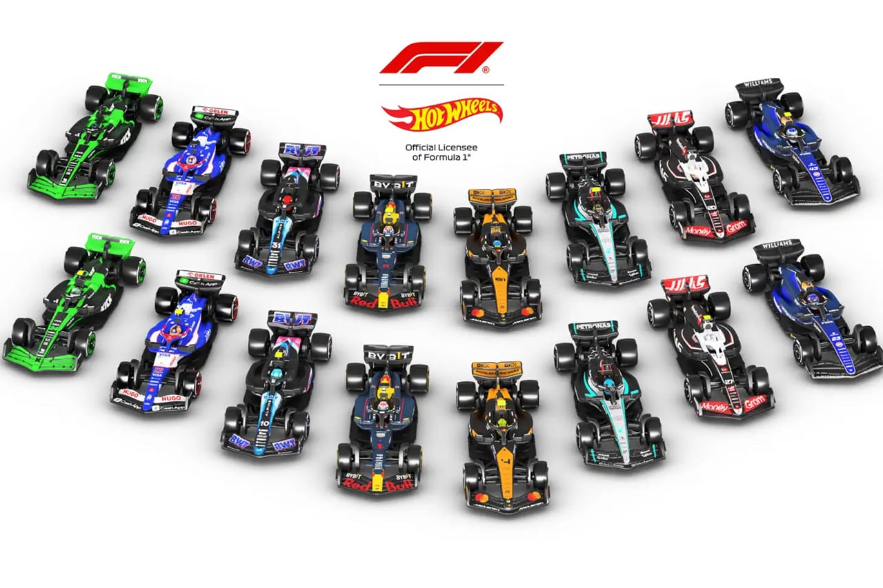F1、2025年後半に発売するホットウィールの新しいミニカーを披露