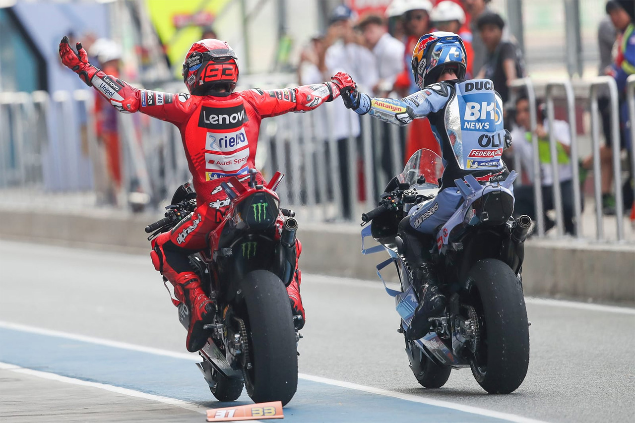 MotoGP:マルク・マルケスがドゥカティ移籍初戦で勝利!小椋藍5位