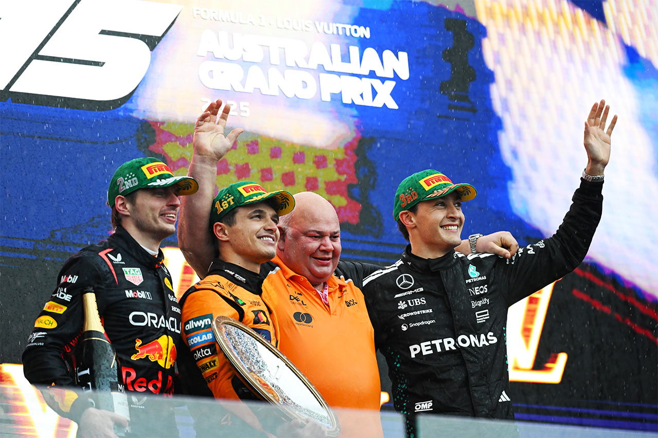 2025年F1 ポイントランキング （第1戦 オーストラリアGP終了時点）