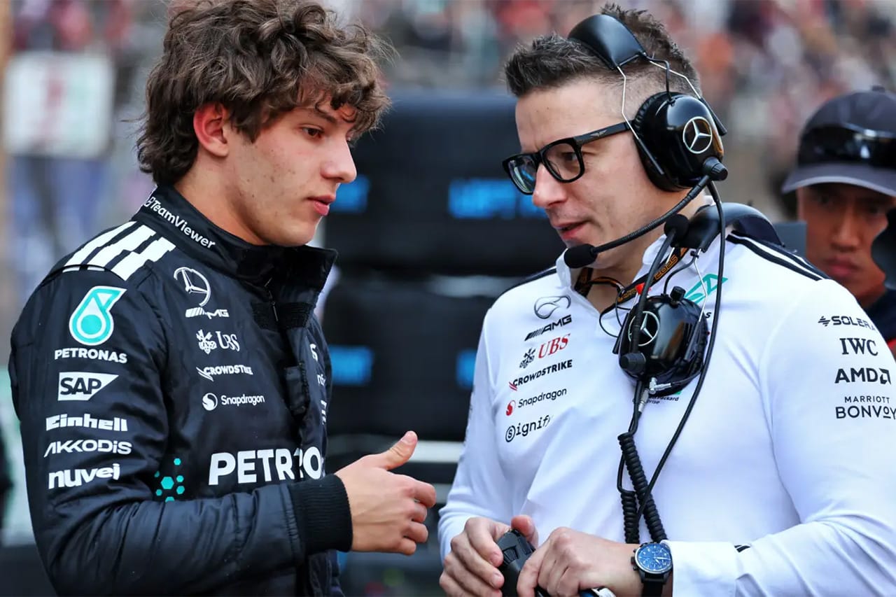 メルセデスF1 ボニントンがキミ・アントネッリに『了解した、ルイス』
