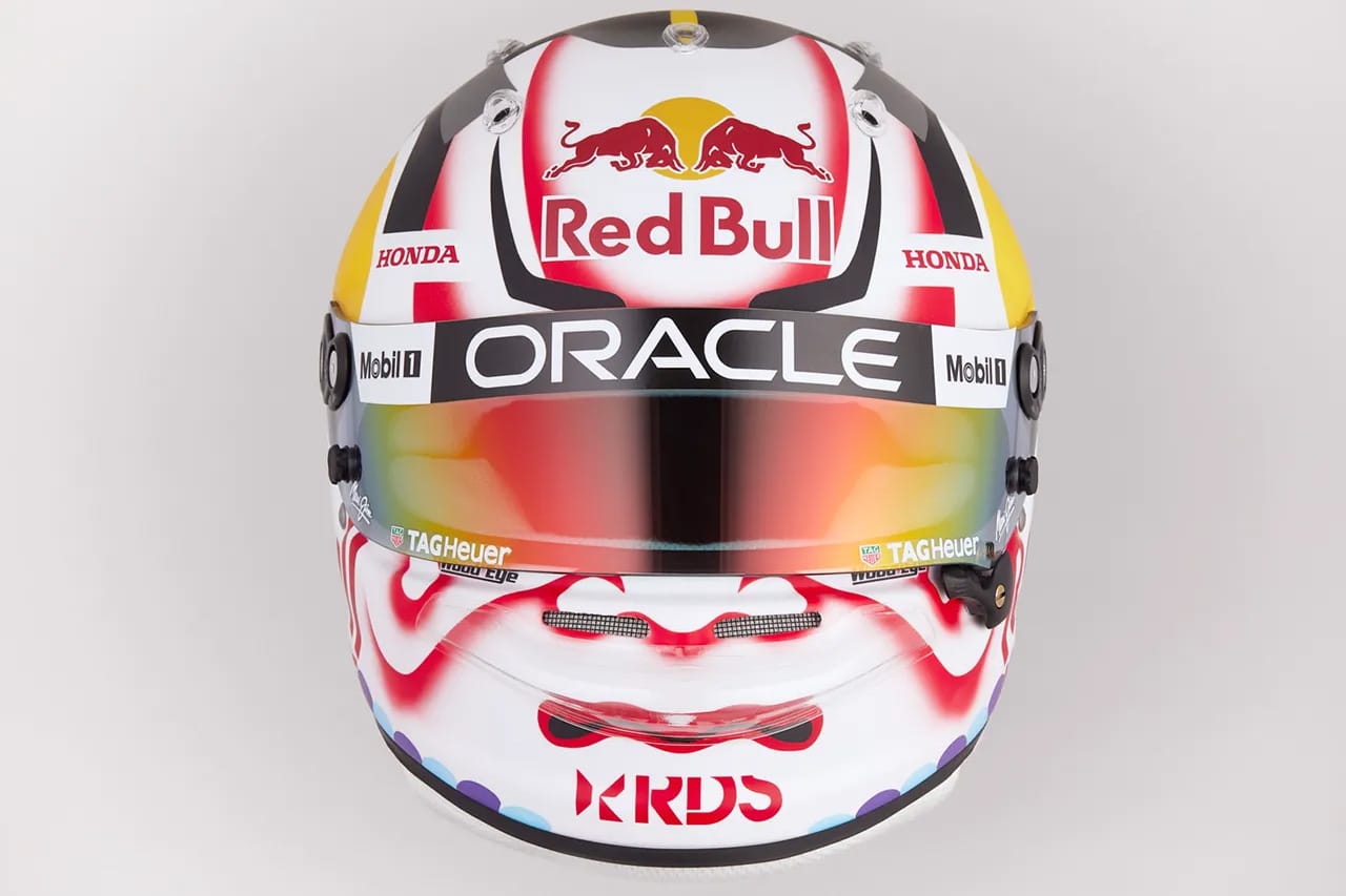 角田裕毅 F1日本GPで着用する市川團十郎監修『KABUKI』ヘルメット披露