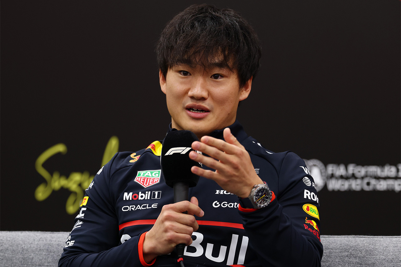 角田裕毅 F1日本GP木曜会見「自信がなければレッドブルの服は着ていない」