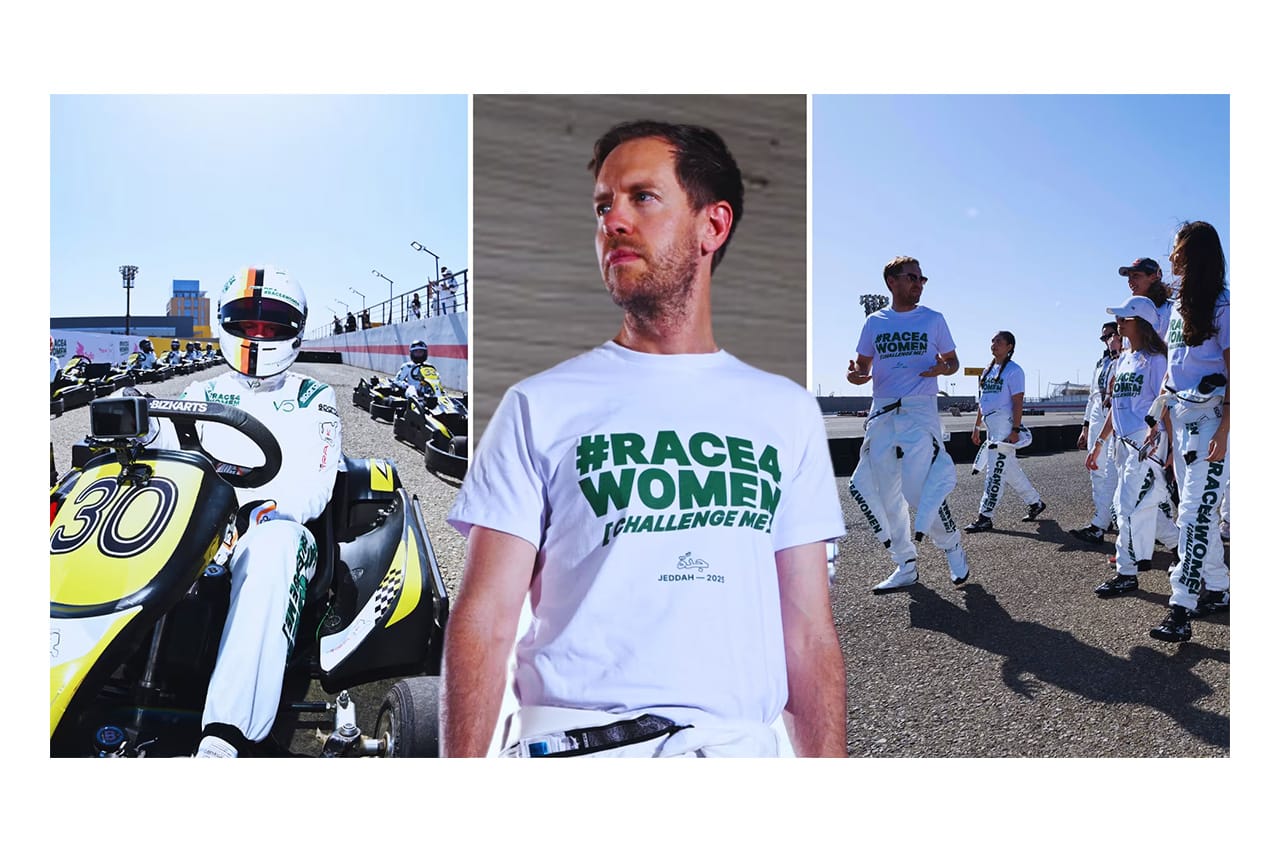 セバスチャン・ベッテル サウジアラビアで女子レースイベント『Race4Women』