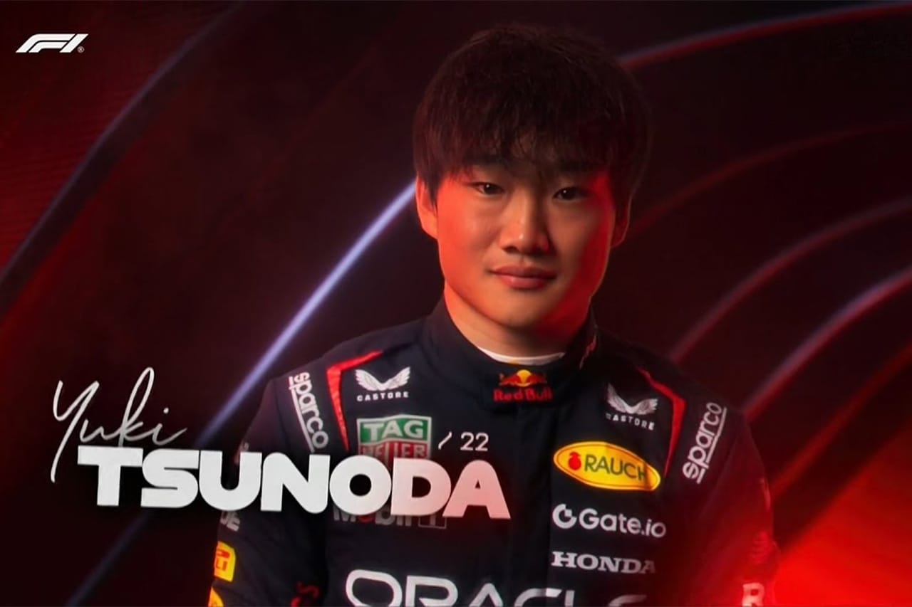 角田裕毅 レッドブルF1移籍後のオープニングムービー撮影風景