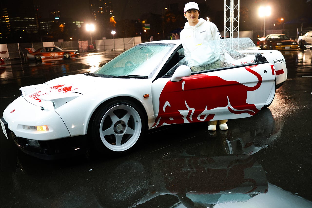 角田裕毅 レッドブルF1カラーのホンダNSX-Rは「今まで見た中で最高の車」