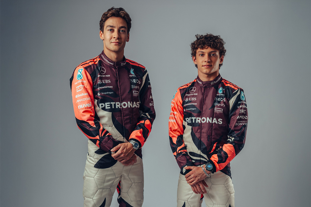 メルセデス F1マイアミGPを戦う特別デザインのレーシングスーツを公開