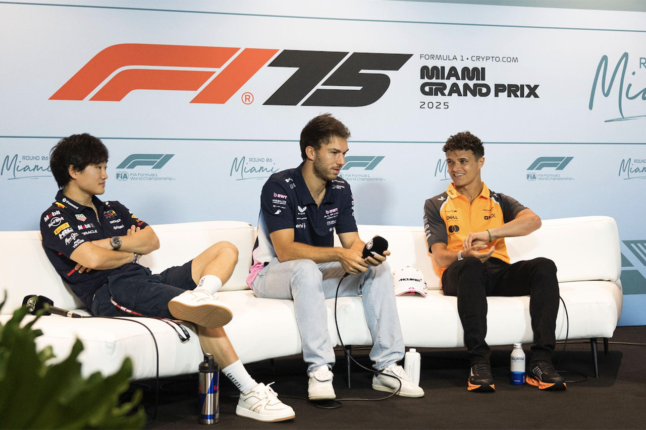 F1マイアミGP:木曜記者会見 Part.1 - 角田裕毅、ガスリー、ノリス