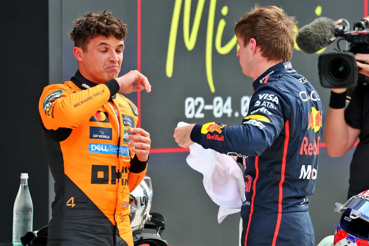 ランド・ノリス F1マイアミGP予選で“新米パパ”フェルスタッペンに惜敗