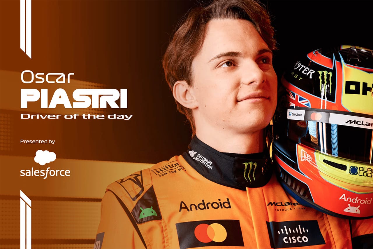 2025年F1 マイアミGP：オスカー・ピアストリがDRIVER OF THE DAY