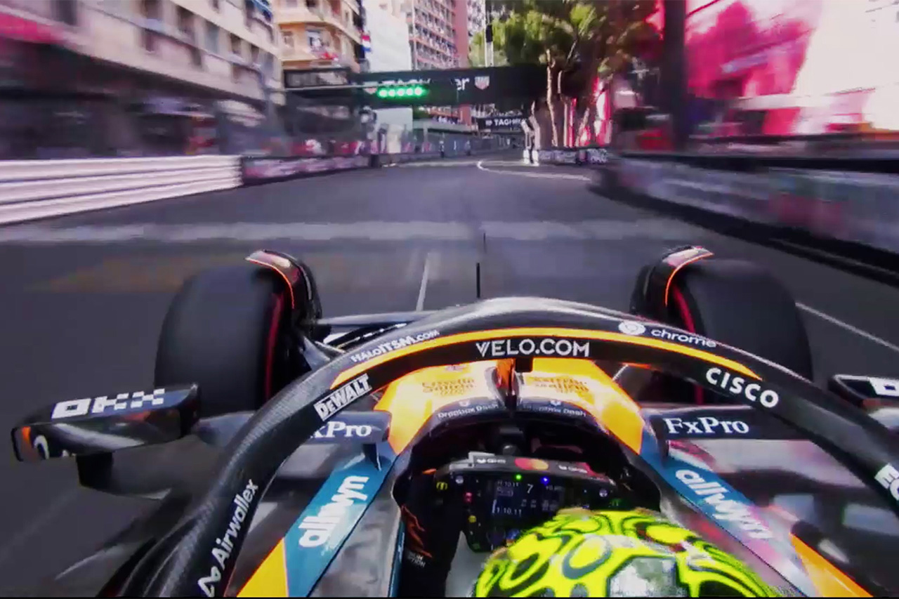 ランド・ノリス F1モナコGP予選で伝説刻む「70秒切り」オンボード映像