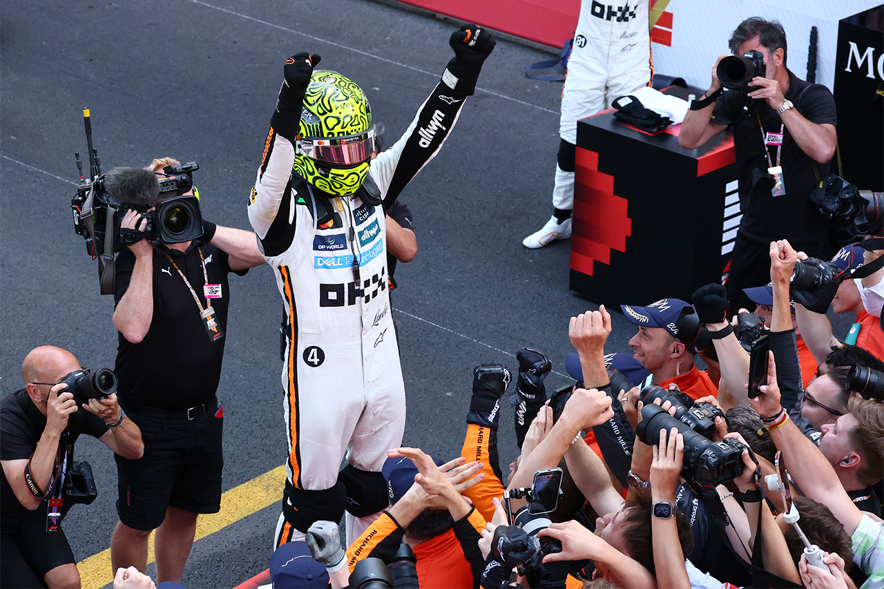 F1 モナコGP 決勝：ランド・ノリスが今季2勝目 角田裕毅は17位