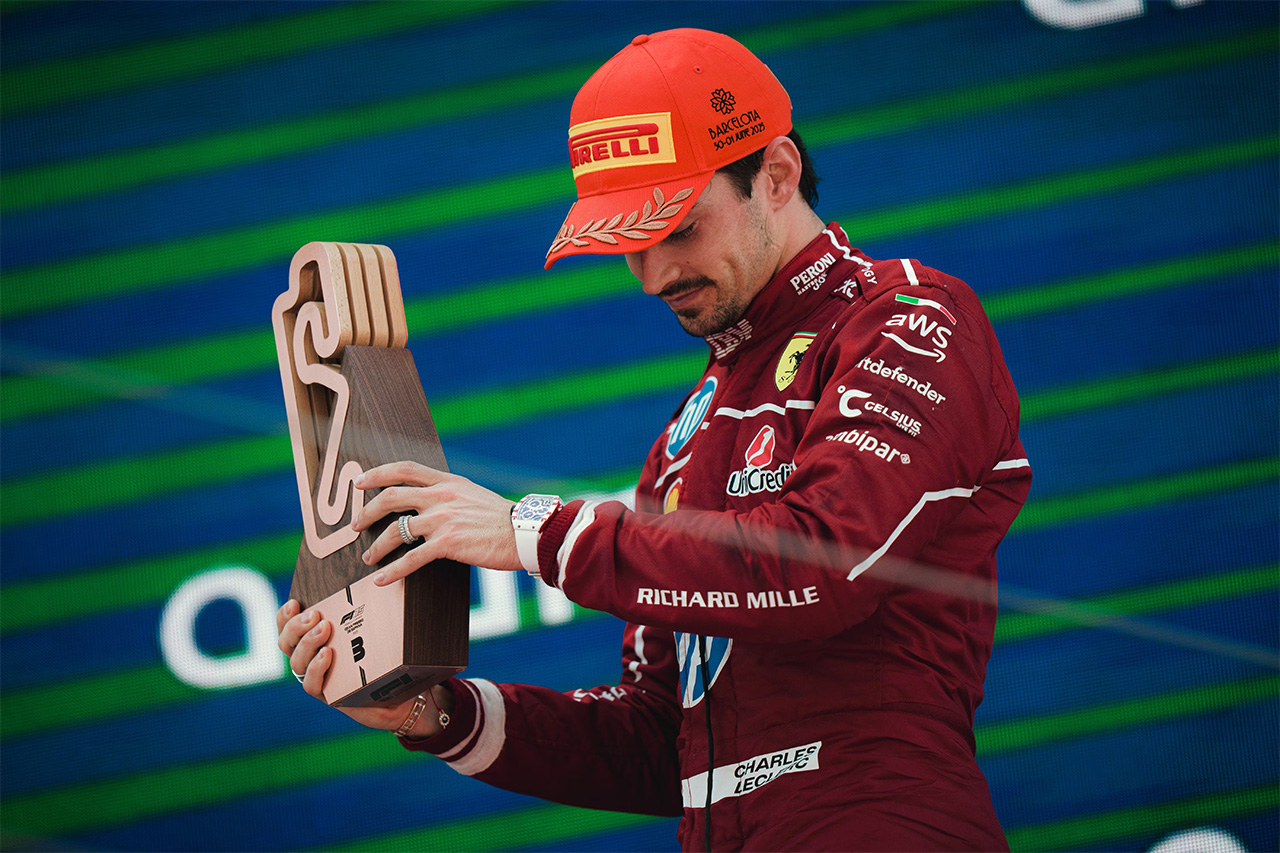 シャルル・ルクレール F1スペインGPで逆転表彰台「セーフティカーが勝機」