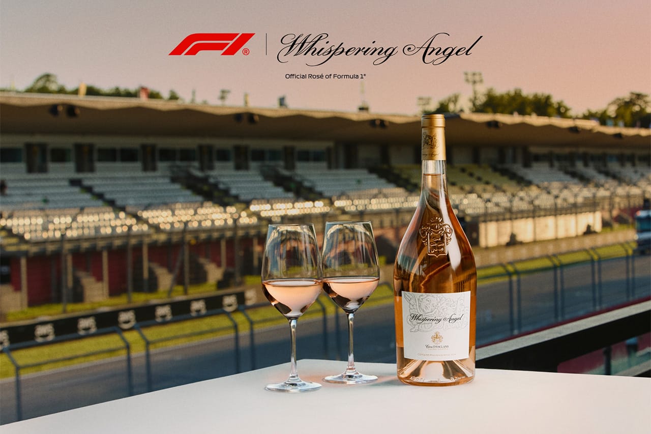 F1がLVMH傘下の「ウィスパリング・エンジェル」と公式ロゼワイン契約