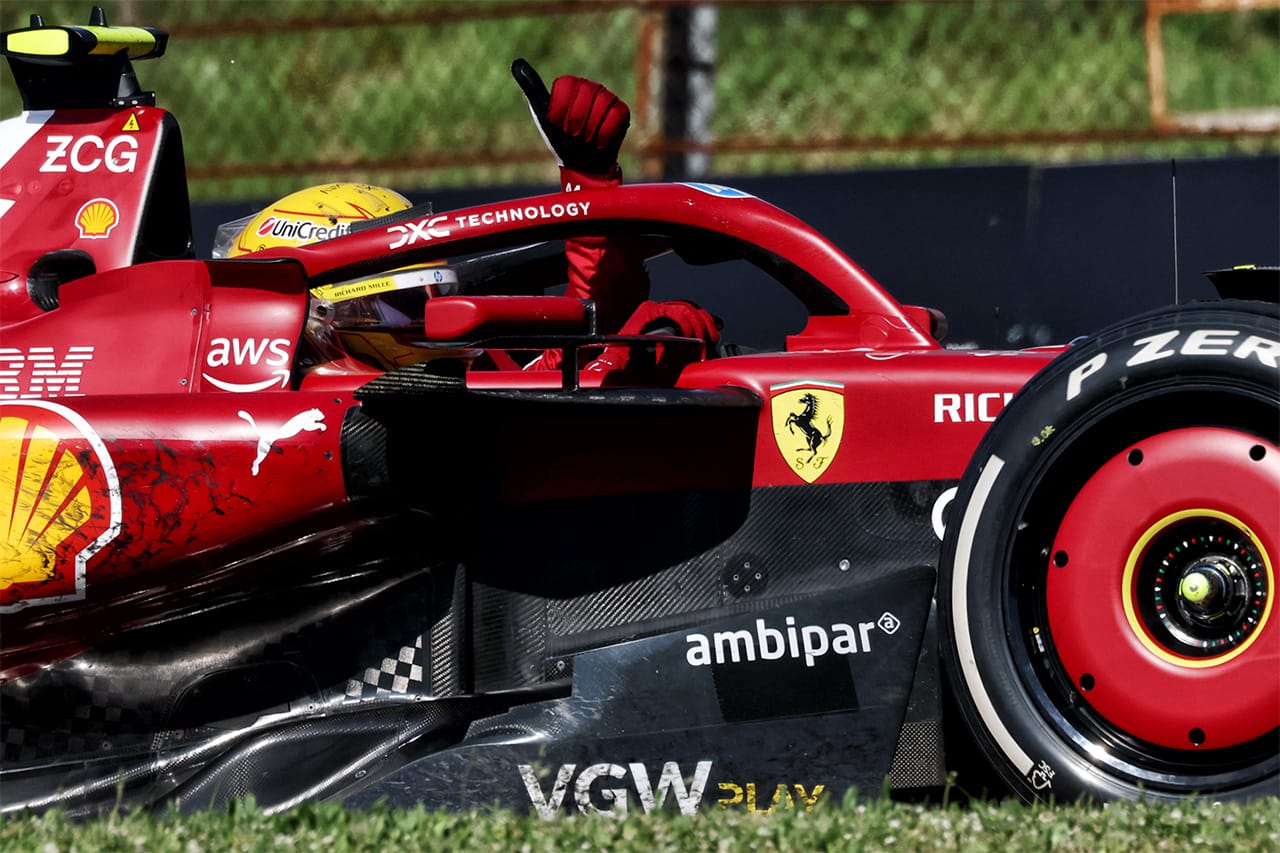 ルイス・ハミルトン フェラーリF1の特性に戸惑い「エンジンブレーキは初体験」