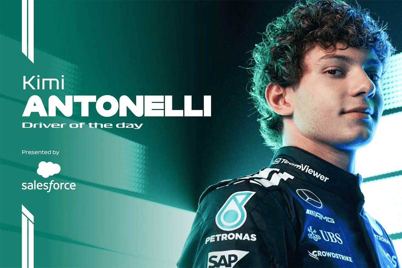 2025年F1 カナダGP：初表彰台のアントネッリがDRIVER OF THE DAY
