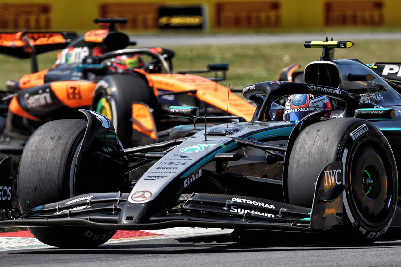 F1カナダGP：SC中に追い越しの7人は「警告処分」 アントネッリ初表彰台確定