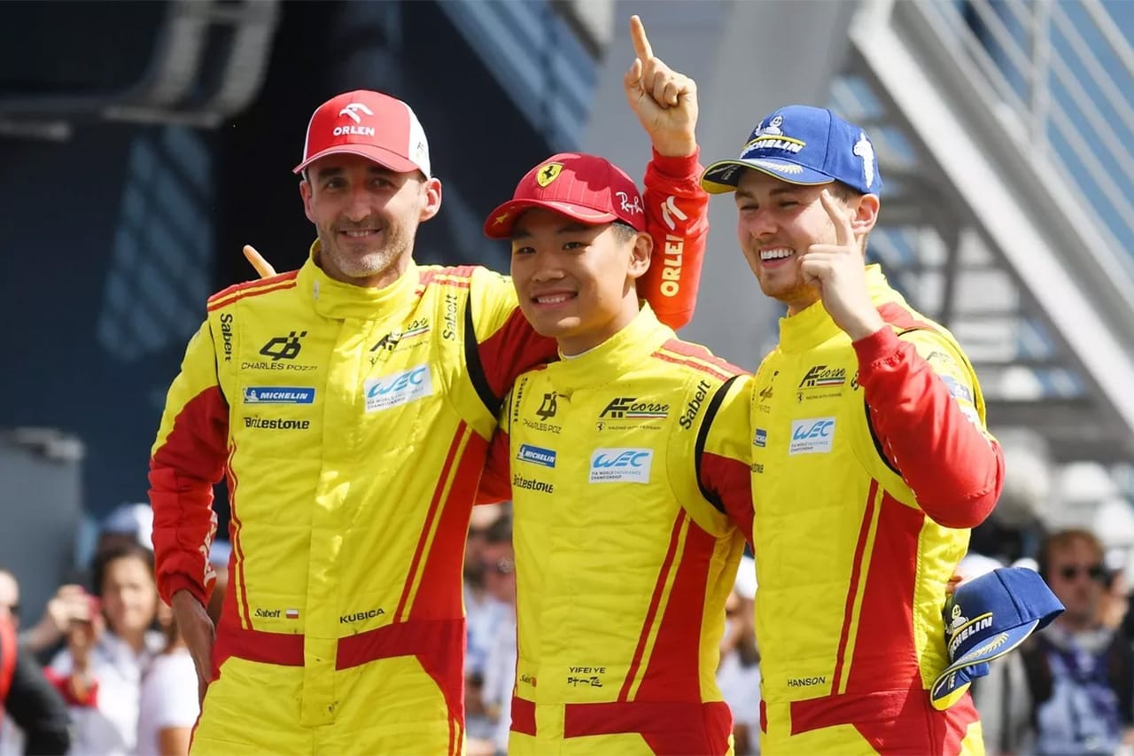ル・マン24時間レース：クビサがフェラーリで優勝 ポルシェが1-2-3体制を阻止
