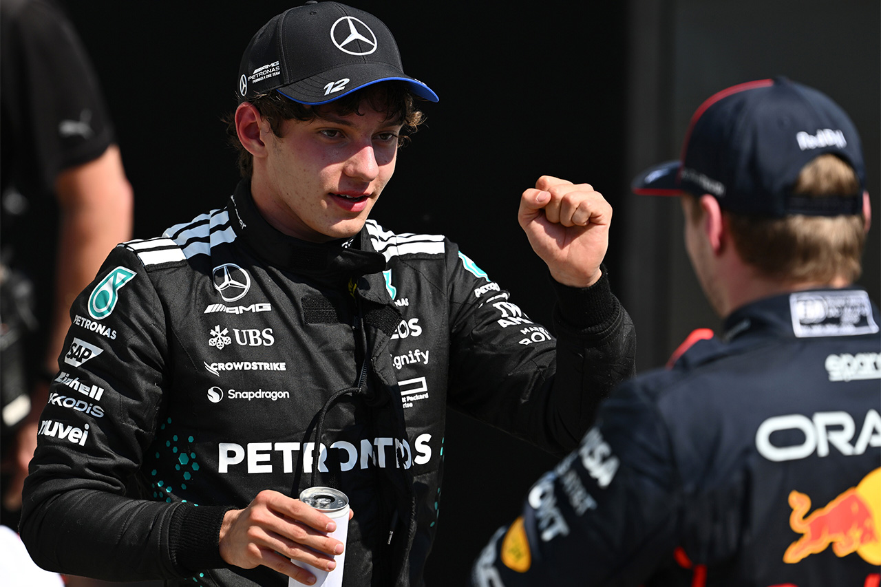 F1カナダGP アントネッリが初表彰台「フェルスタッペンに刺激を受けた」