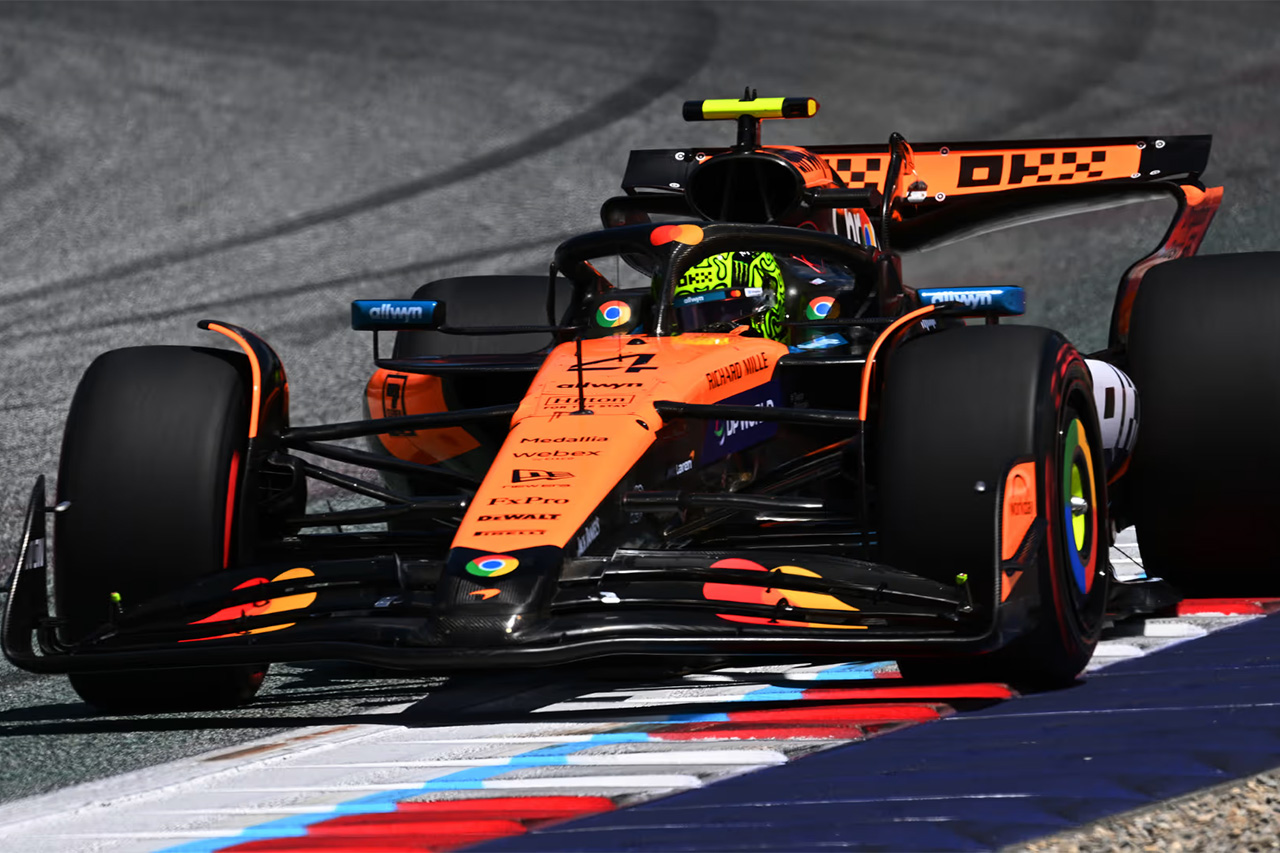 F1オーストリアGP FP3:ランド・ノリス首位 角田裕毅はスピンする場面も9番手
