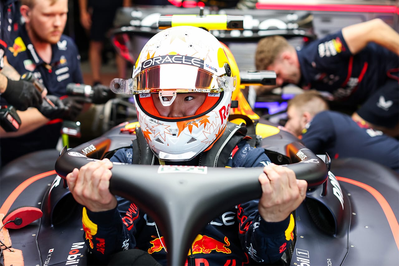 角田裕毅 シューベルト製ヘルメットを着用 F1からアライが消える