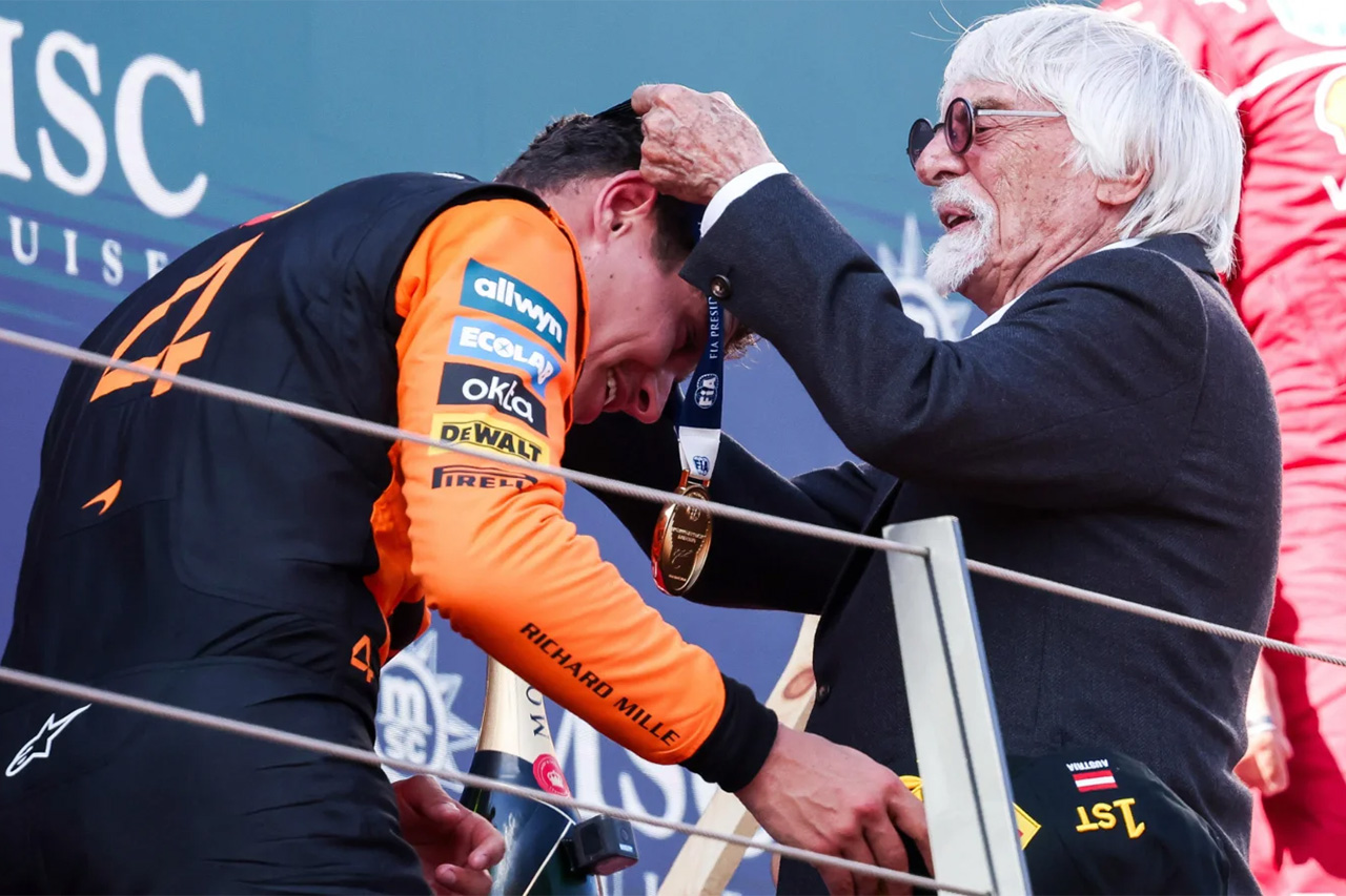 F1オーストリアGP：バーニー・エクレストン メダル授与で“初表彰台”経験