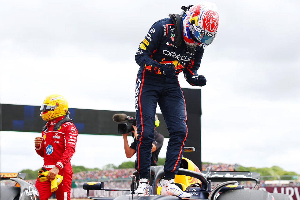 F1イギリスGP予選:フェルスタッペンが逆転でポール獲得 角田裕毅は12番手
