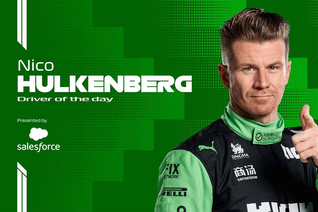 2025年F1 イギリスGP:ニコ・ヒュルケンベルグがDRIVER OF THE DAY