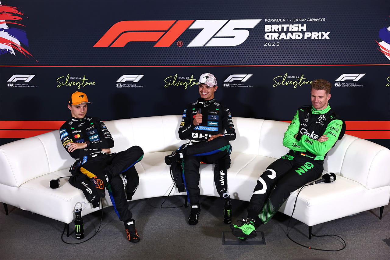 2025年F1 イギリスGP 決勝：トップ3インタビュー＆記者会見全文