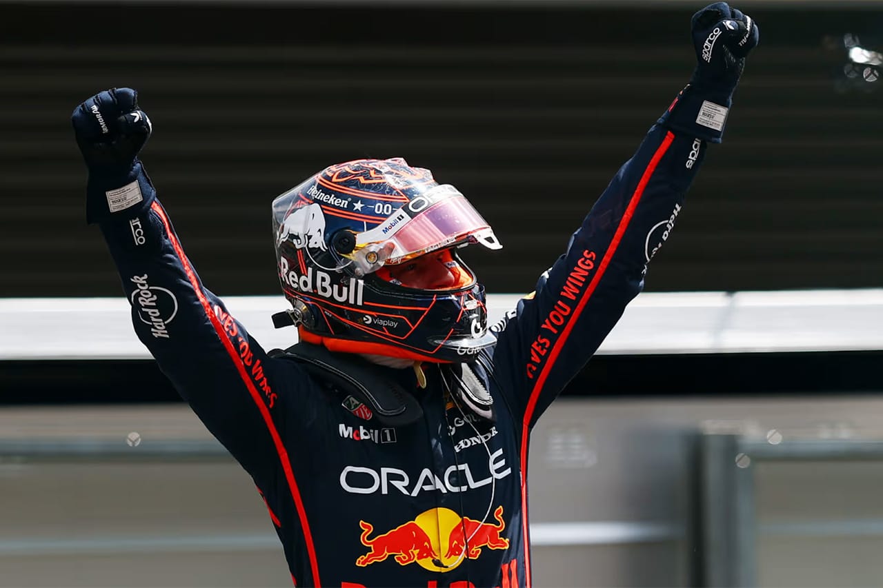 F1ベルギーGP スプリント:フェルスタッペンが3台激戦制す 角田裕毅11位