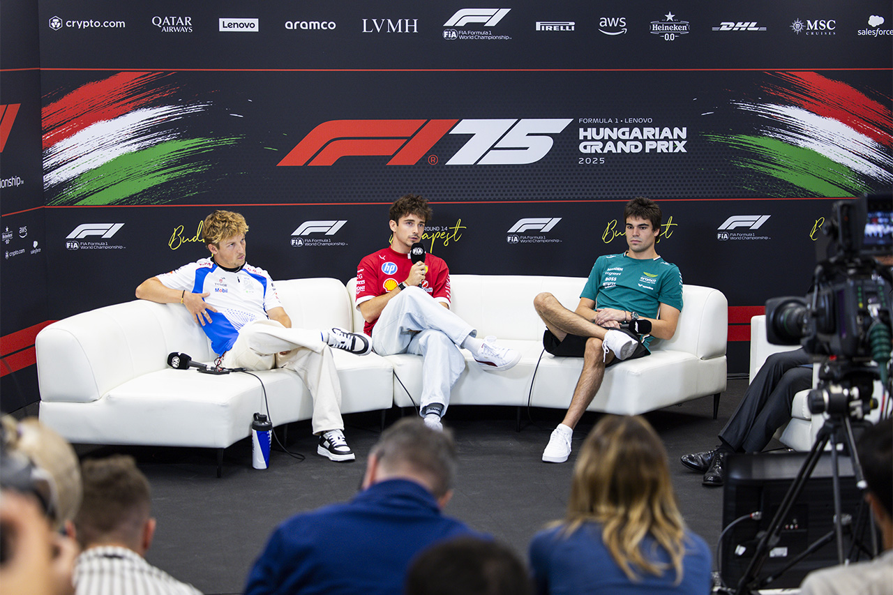 F1ハンガリーGP 記者会見 パート2:ルクレール、ローソン、ストロール