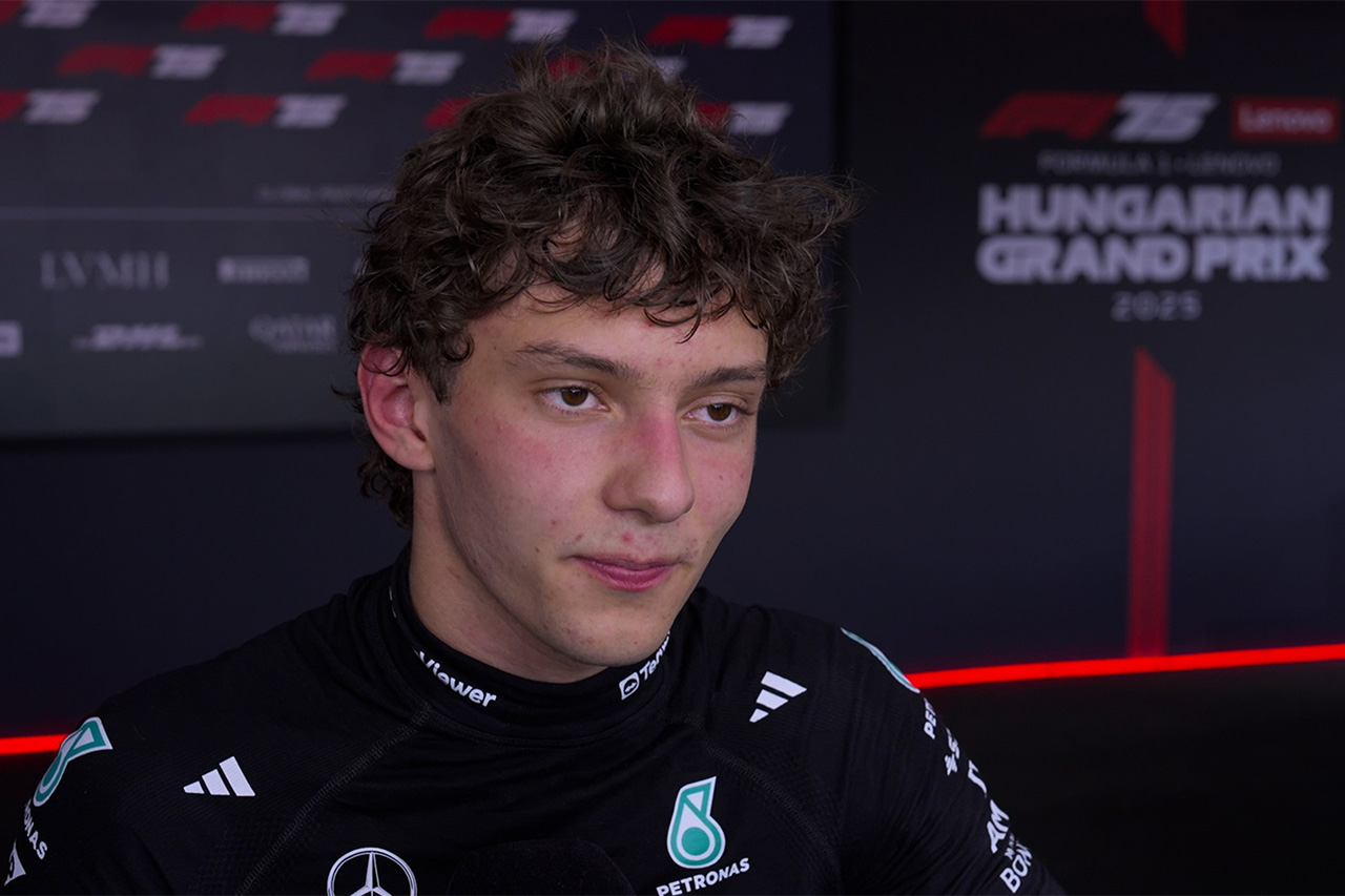 キミ・アントネッリ F1ハンガリーGP初日「旧型サスペンションで自信が戻った」