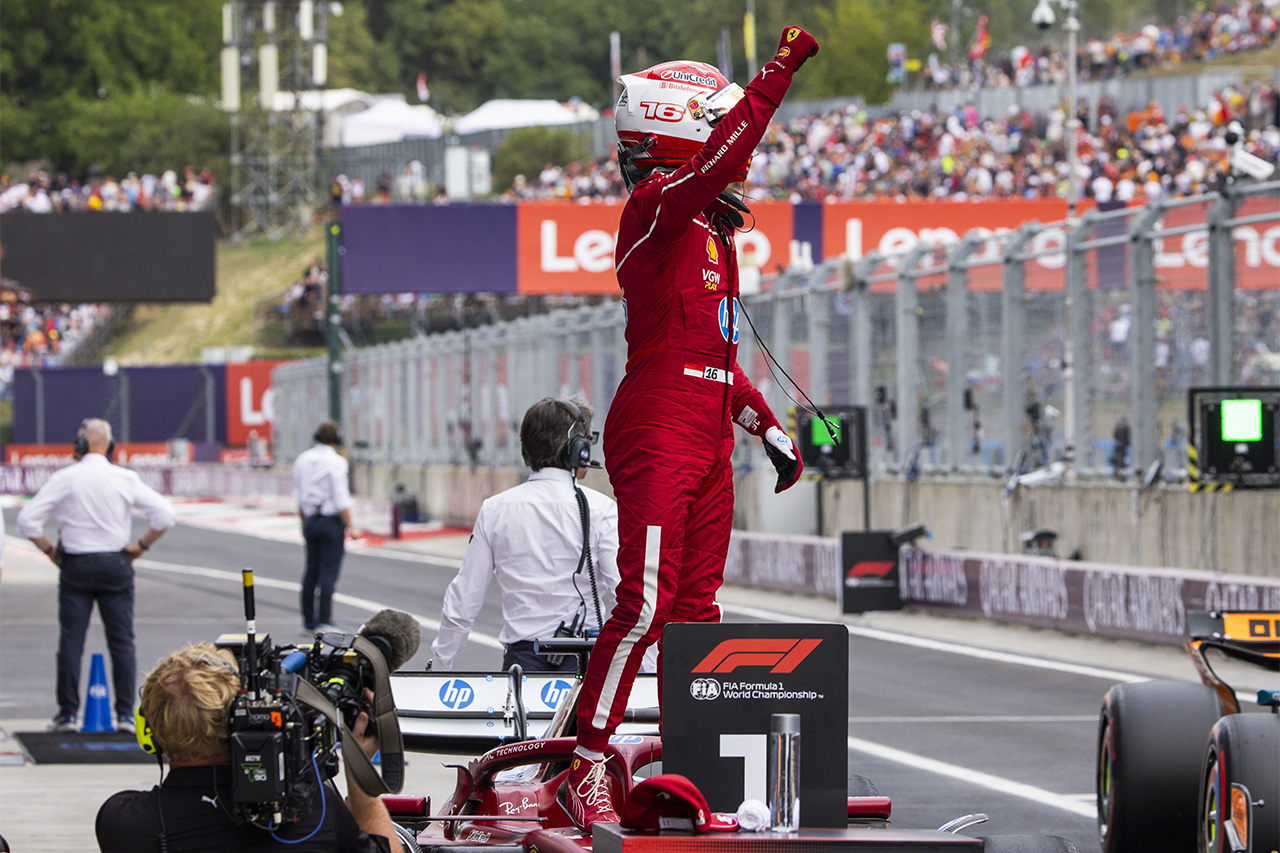 F1ハンガリーGP予選 プレイバック：シャルル・ルクレールが今季初ポール