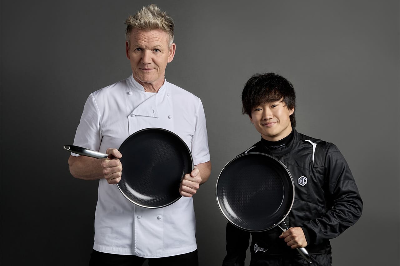 角田裕毅 ゴードン・ラムゼイと共演:F1でHexCladのアンバサダー就任