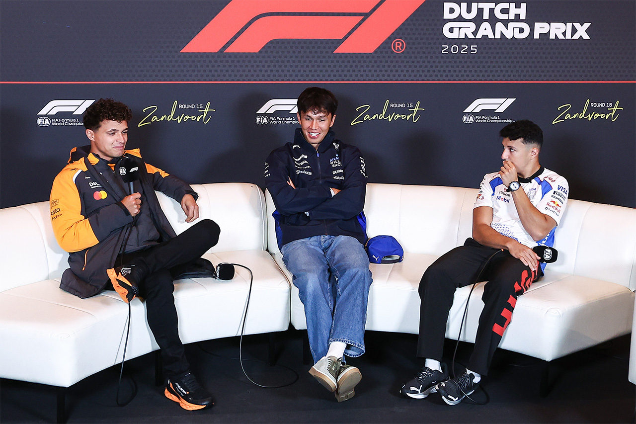 F1オランダGP:記者会見 Part.2 - ノリス、アルボン、ハジャー