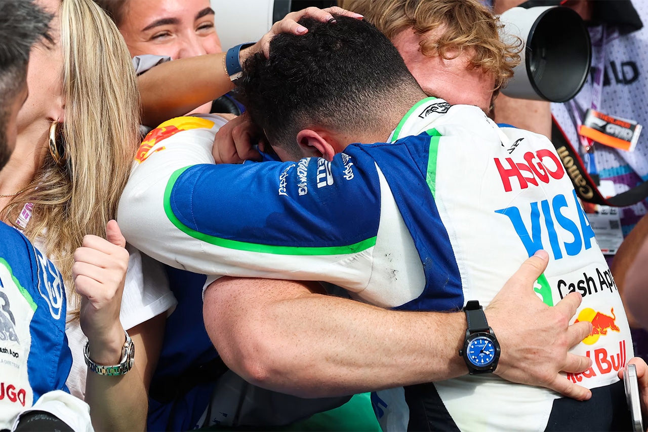 アイザック・ハジャー F1初表彰台は「これまでの苦労と痛みを思い出した」