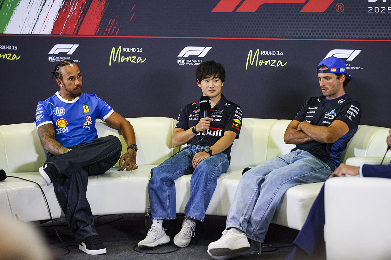 F1イタリアGP 木曜会見 Part.2 – ハミルトン、角田裕毅、サインツ