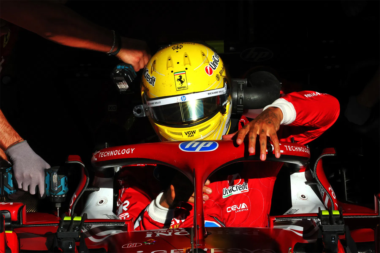 ルイス・ハミルトン F1イタリアGP初日「フェラーリでモンツァ走行は想像以上」