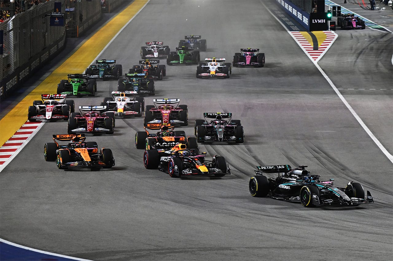 角田裕毅は12位 … F1シンガポールGP 決勝 結果・タイムシート